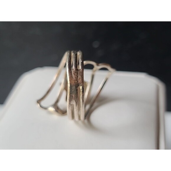 925 Sterling Silver Star Statement Ring, SIZE US 7.25 Vintage - Picture 7 of 10